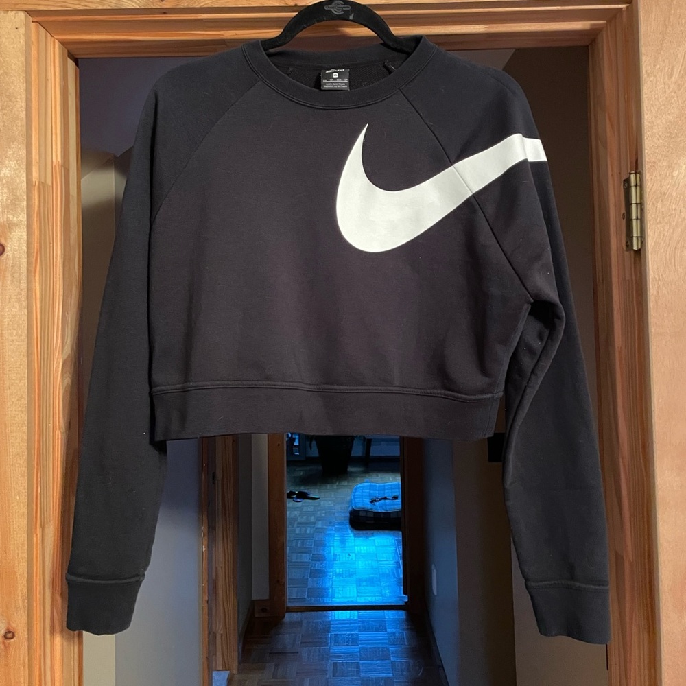 Nike Dri-Fit Women’s Cropped CrewNeck Sweatshirt Size XS